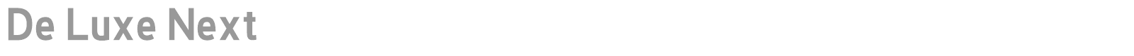 De Luxe Next font preview